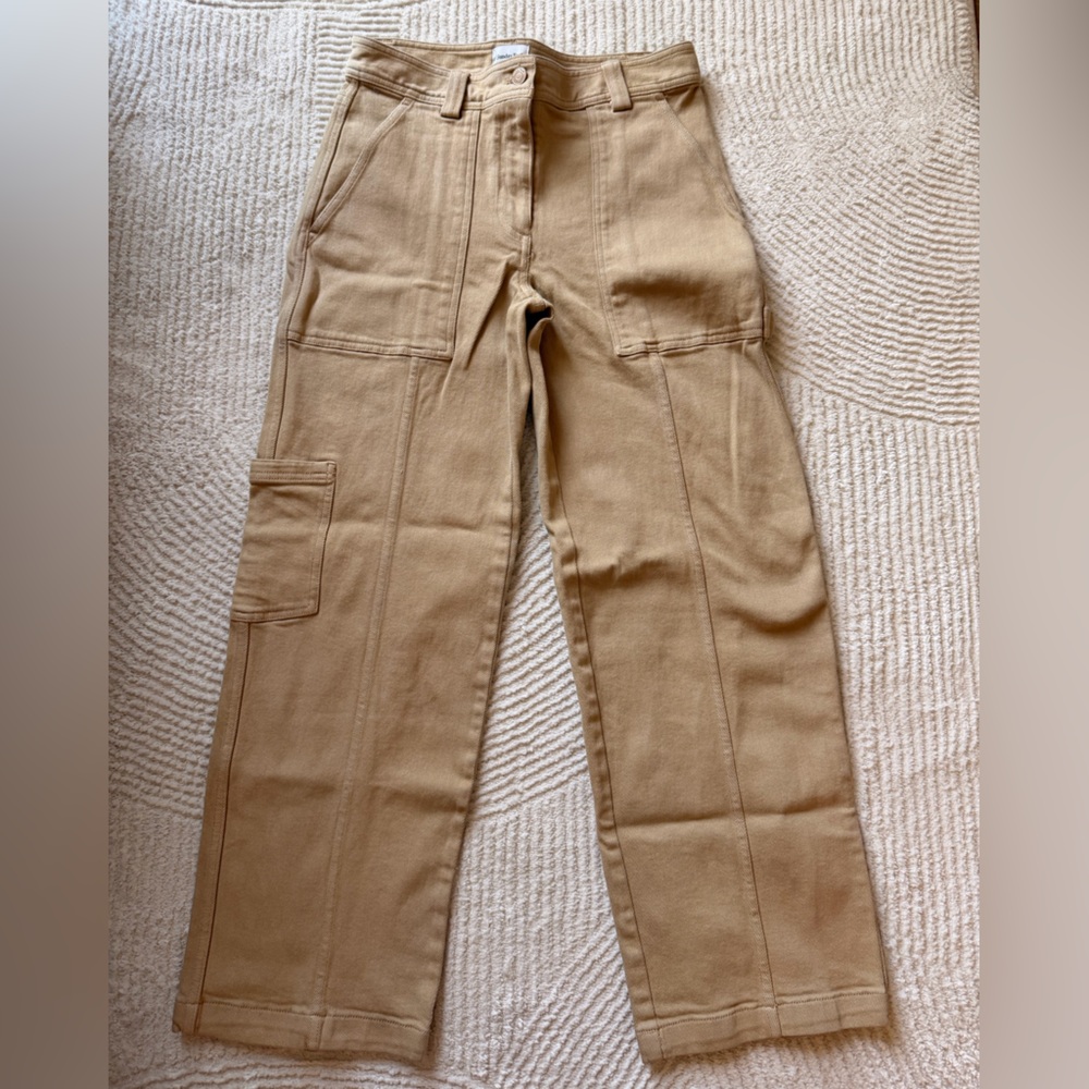 Aritzia Boyfriend cargo pants in Camel Tan